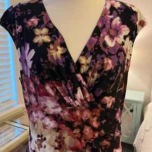 Ralph Lauren watercolor flowered dress, size 14